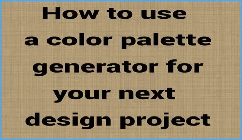 The Perfect Palette For Your Next Project